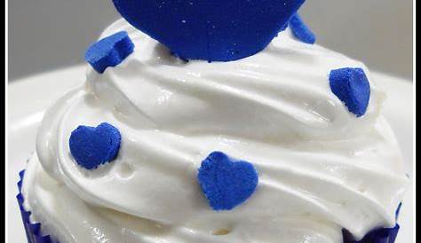 Cupcake Bleu Et Blanc Gâteau ... Atelier Des Gourmandises
