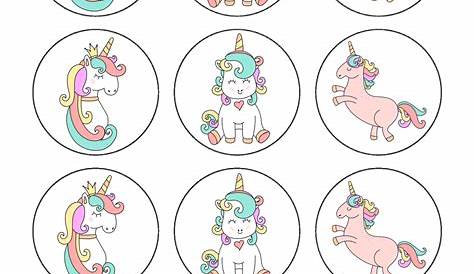 The cutest unicorn cupcake toppers for any Unicorn Themed Party