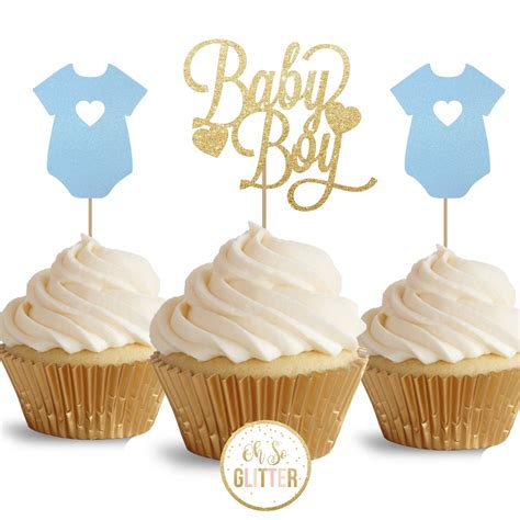 cupcake toppers baby boy