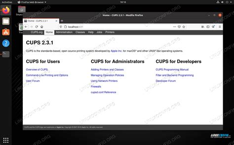 Cups Linux Tutorial