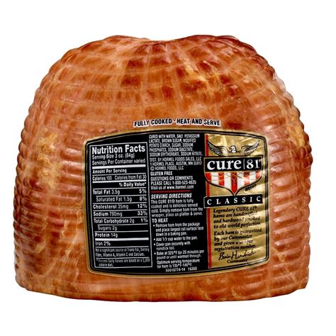 Cure 81 Ham Ingredients