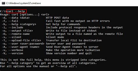 curl get request command line windows