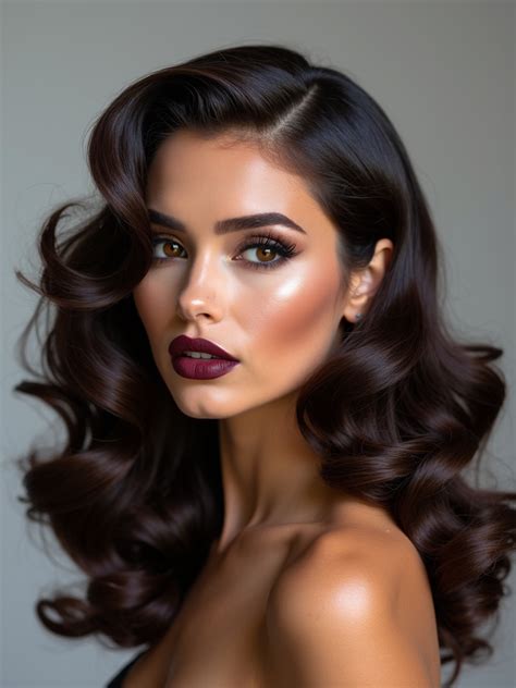 Curls With A Side Part