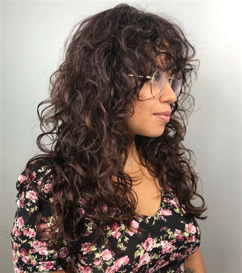  79 Popular Curly Hair Cut With Curtain Bangs Trend This Years