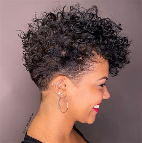 curly hair pixie cut