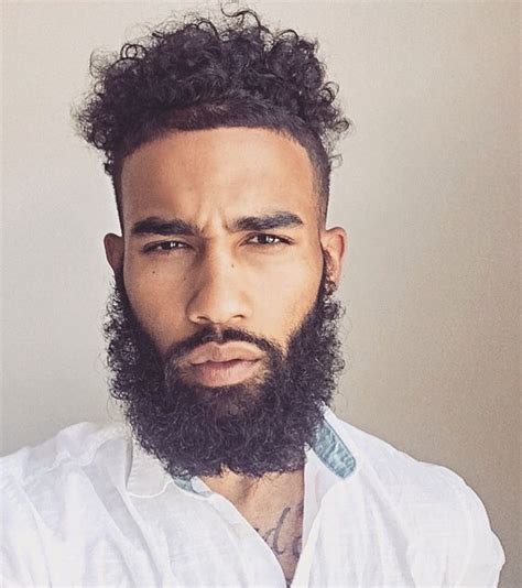  79 Gorgeous Curly Hair Style Boy With Beard For New Style