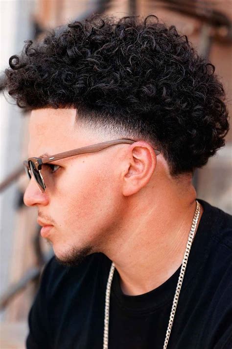 Curly Taper Fade