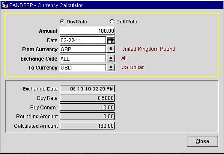 currency calculator with date