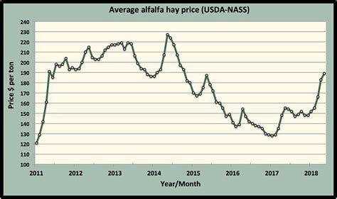 current alfalfa hay prices
