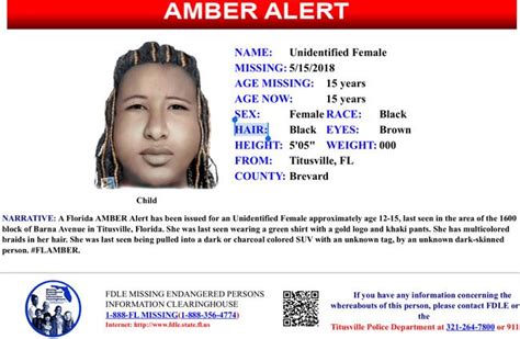 current amber alert in florida
