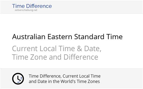 current australian eastern standard time