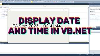 current date in vb net