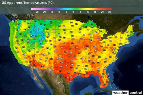 current heat index map