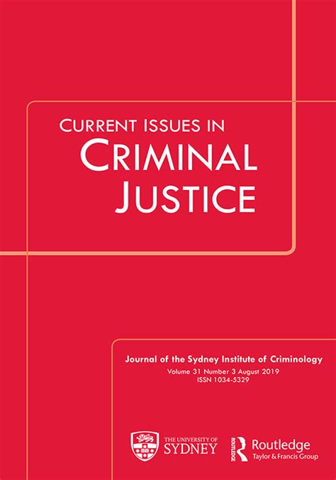current issues in criminal justice journal