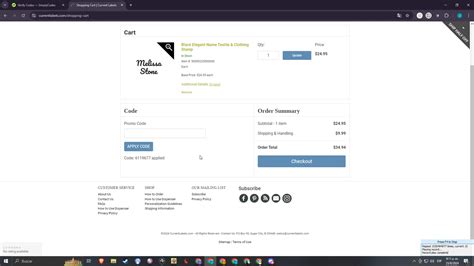 Current Labels Discount Code