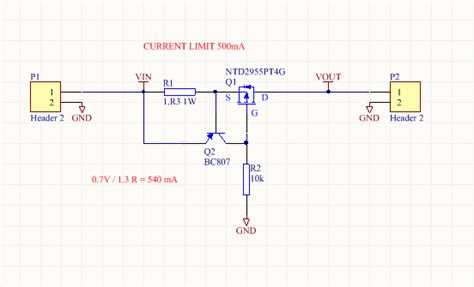 Current Limiting Circuit Using Mosfet