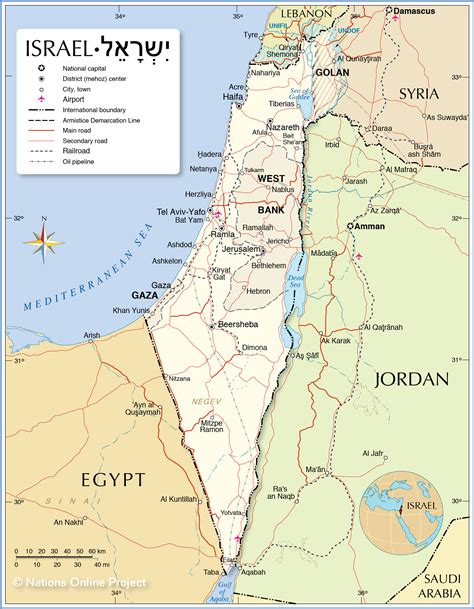 current map of israel 2023