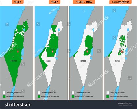 current map of israel and palestine 2023