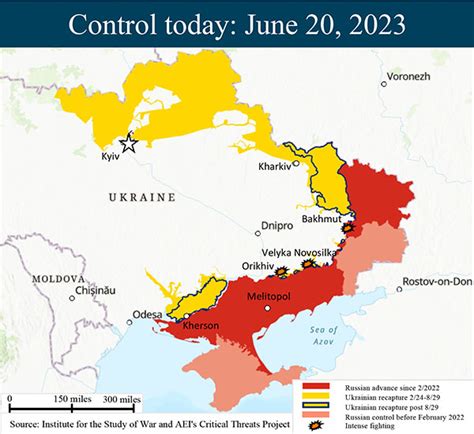 current map of ukraine 2023