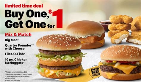 current mcdonald's specials