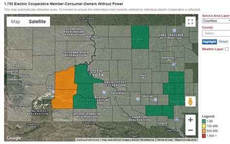 current power outages in south dakota