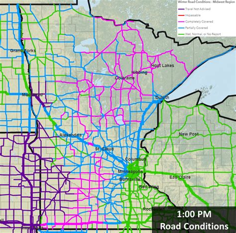 current road conditions mndot