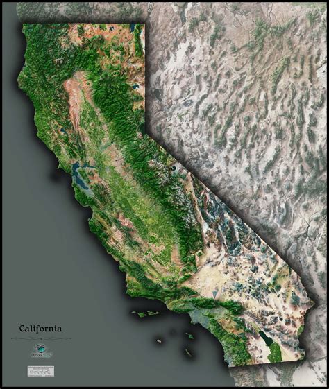 current satellite map of california