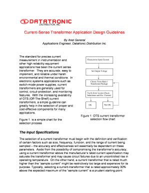 Current Sense Transformer Application Note