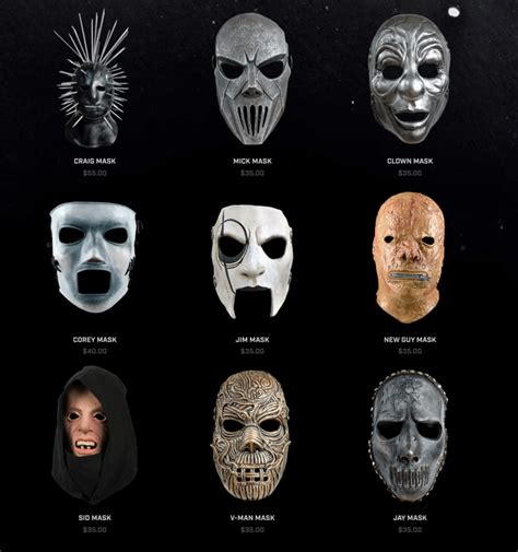 current slipknot masks design