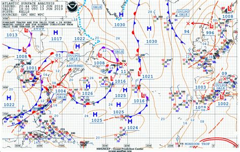 current surface analysis chart