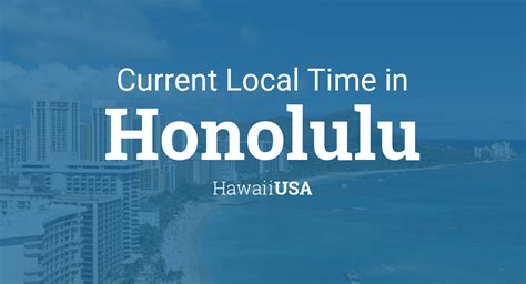 What's the Current Time in Hawaii Right Now?