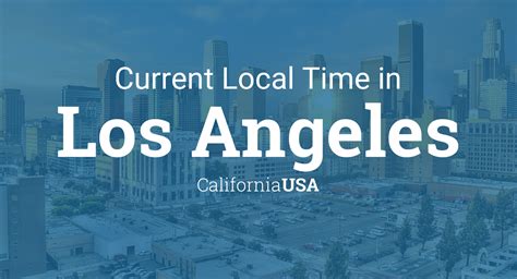current time los angeles ca 90019