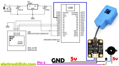 Current Transformer Arduino Circuit