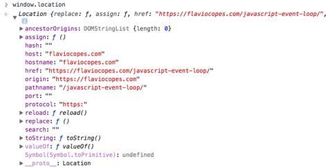 current url in javascript