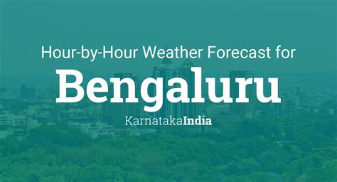 current weather forecast in bangalore