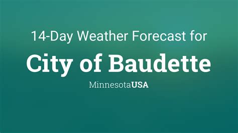 current weather in baudette mn