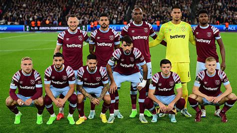 current west ham players