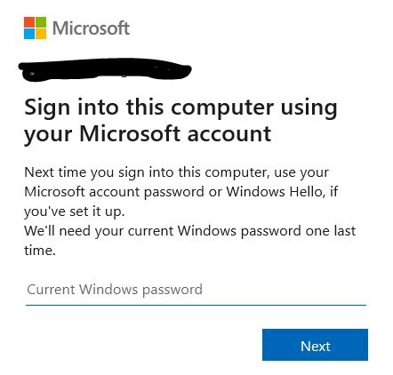 current windows password one last time