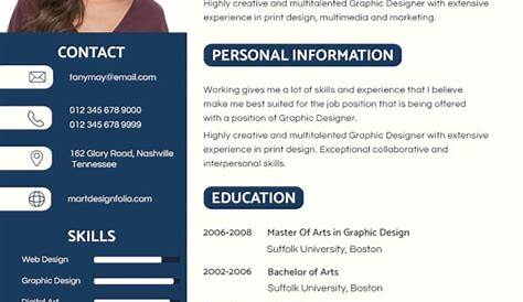 CV - Curriculum Vitae/Resume | Free Download on Behance
