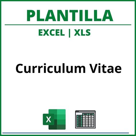 CV Template in Excel