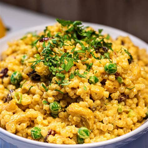 curried israeli couscous salad