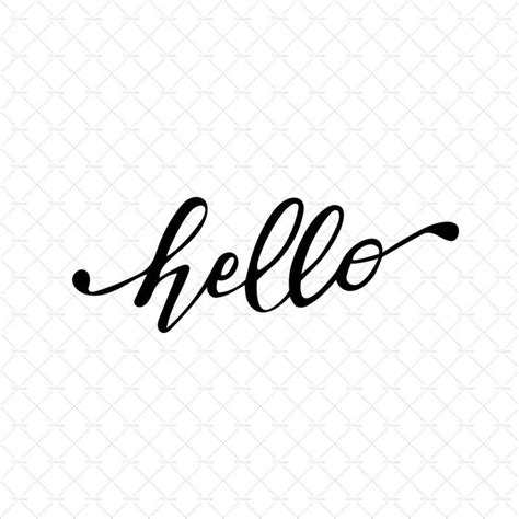 Cursive Hello Font