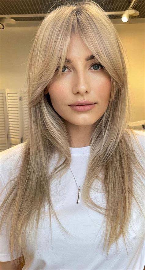 Free Curtain Bangs On Thin Blonde Hair For New Style
