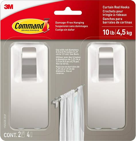 Curtain Pole Command Hooks