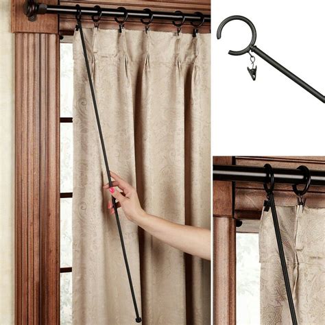 curtain rods with pull rod