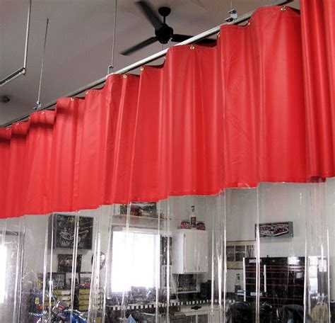 curtain track garage divider curtains