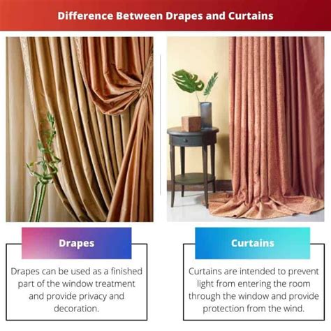 Curtains Drapes Difference