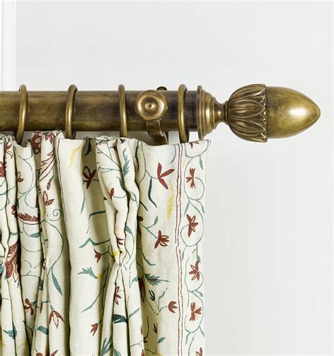 curtains on a pole