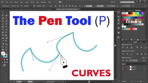 curve tools on pentab drawing