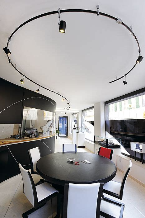 Curved Ceiling Track Lighting